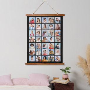 Creëer Your Ewn 35 Photo Collage Hangend Wandkleed