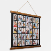 Creëer Your Ewn 35 Photo Collage Hangend Wandkleed (Gebogen)