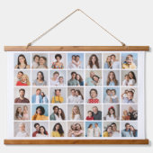 Creëer Your Ewn 35 Photo Collage Hangend Wandkleed (Voorkant)