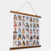 Creëer Your Ewn 35 Photo Collage Hangend Wandkleed (Gebogen)