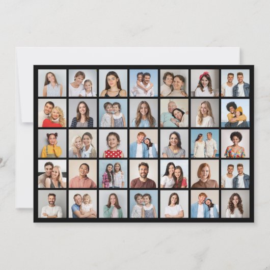 Creëer Your Ewn 35 Photo Collage Kaart (Voorkant)