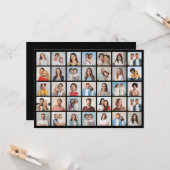 Creëer Your Ewn 35 Photo Collage Kaart (Voorkant / Achterkant in situ)