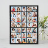 Creëer Your Ewn 35 Photo Collage Kaart (Staand voorkant)