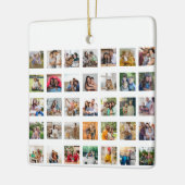 Creëer Your Ewn 35 Photo Collage Keramisch Ornament (Links)