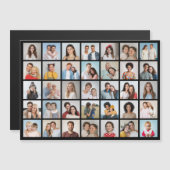 Creëer Your Ewn 35 Photo Collage Magnetic Kaart (Voorkant / Achterkant)