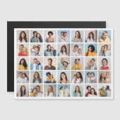 Creëer Your Ewn 35 Photo Collage Magnetic Kaart (Voorkant / Achterkant)