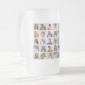 Creëer Your Ewn 35 Photo Collage Matglas Bierpul (Voorkant links)