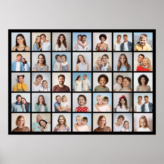 Creëer Your Ewn 35 Photo Collage Poster (Voorkant)