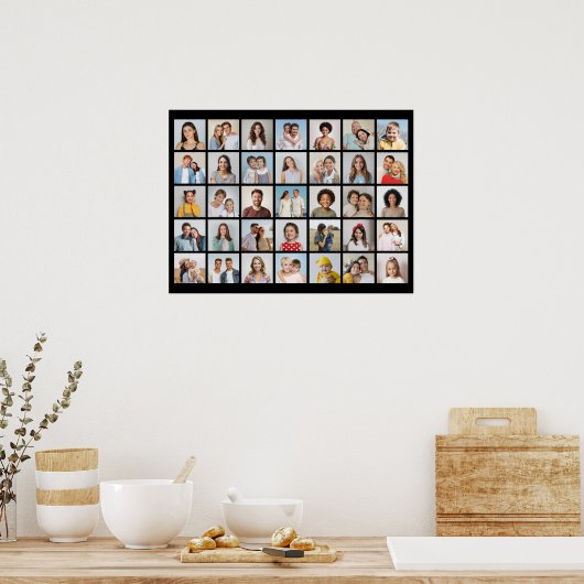 Creëer Your Ewn 35 Photo Collage Poster (Keuken)