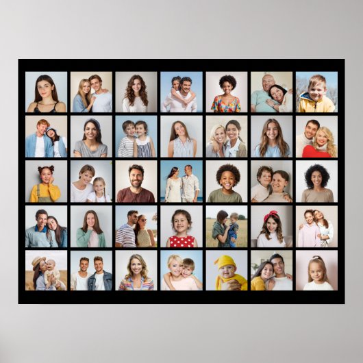 Creëer Your Ewn 35 Photo Collage Poster (Voorkant)