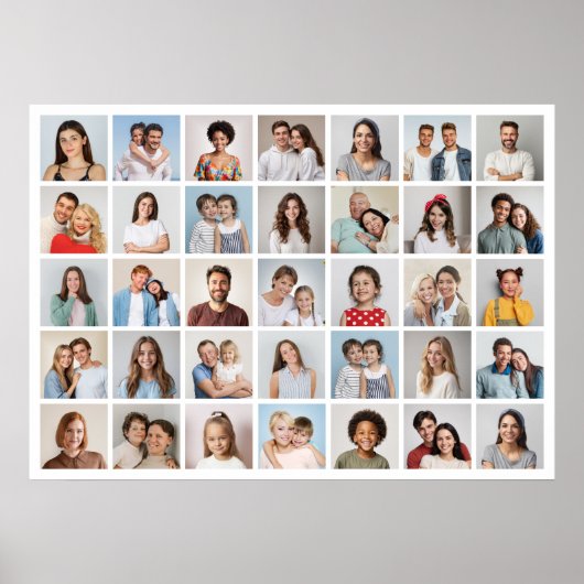 Creëer Your Ewn 35 Photo Collage Poster (Voorkant)