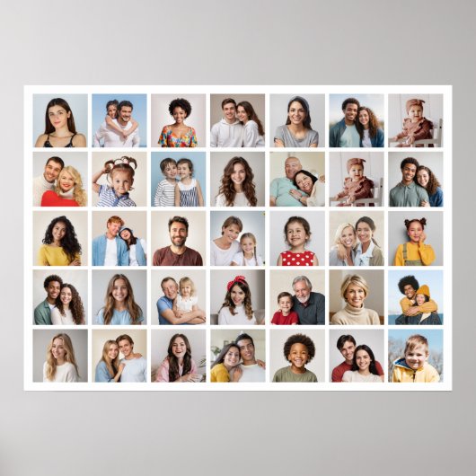 Creëer Your Ewn 35 Photo Collage Poster (Voorkant)