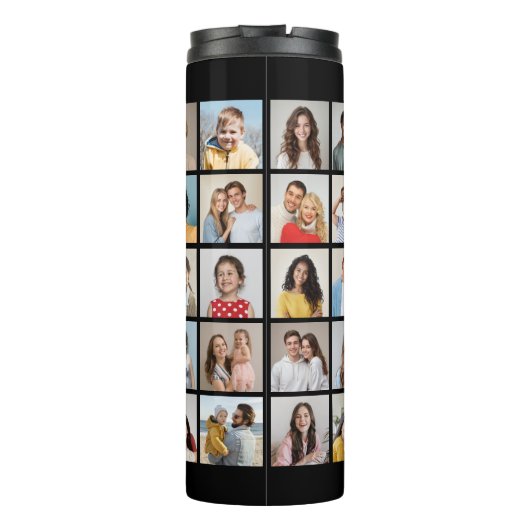 Creëer Your Ewn 35 Photo Collage Thermosbeker (Achterkant)