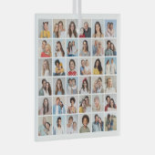 Creëer Your Ewn 36 Photo Collage Glas Ornament (Voorkant Rechts)