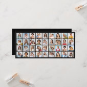 Creëer Your Ewn 36 Photo Collage Kaart (Voorkant / Achterkant in situ)