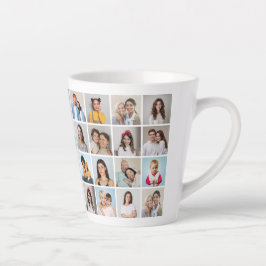 Creëer Your Ewn 36 Photo Collage Latte Mok