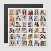 Creëer Your Ewn 36 Photo Collage Magnetic Kaart (Voorkant / Achterkant)