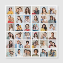 Creëer Your Ewn 36 Photo Collage Magnetic Kaart