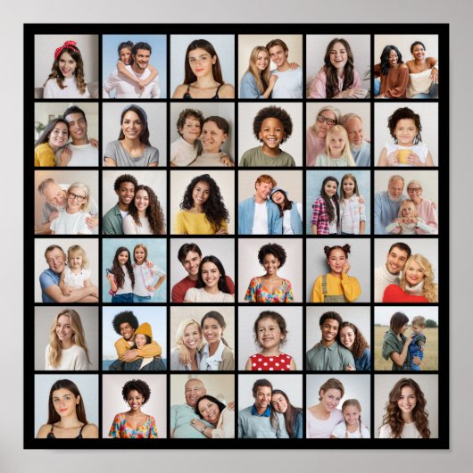 Creëer Your Ewn 36 Photo Collage Poster (Voorkant)