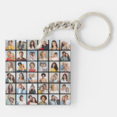 Creëer Your Ewn 36 Photo Collage Sleutelhanger (Achterkant)