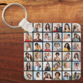 Creëer Your Ewn 36 Photo Collage Sleutelhanger (Voorkant)