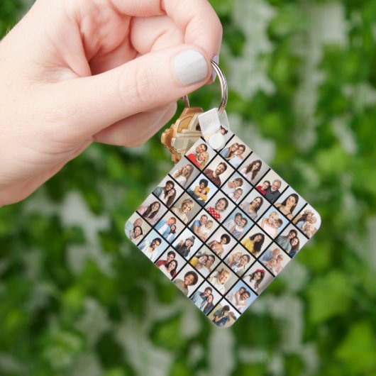 Creëer Your Ewn 36 Photo Collage Sleutelhanger (Hand)