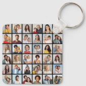 Creëer Your Ewn 36 Photo Collage Sleutelhanger (Achterkant)