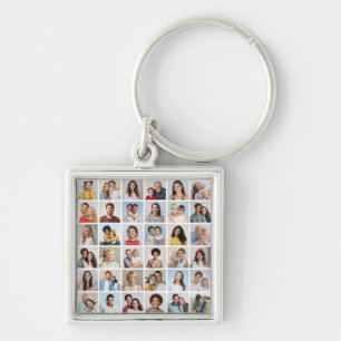 Creëer Your Ewn 36 Photo Collage Sleutelhanger