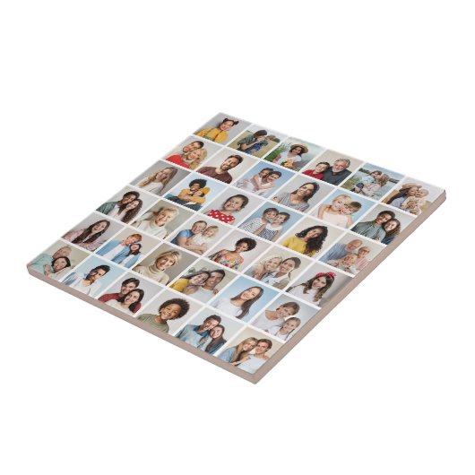 Creëer Your Ewn 36 Photo Collage Tegeltje (Zijkant)