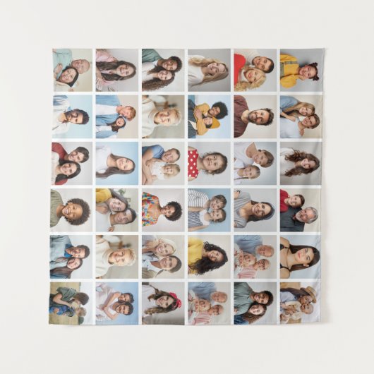 Creëer Your Ewn 36 Photo Collage Wandkleed (Voorkant (horizontaal))