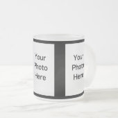 Creëer Your Ewn 3 Foto Frosted Glass Mok (10 oz) (Voorkant rechts)
