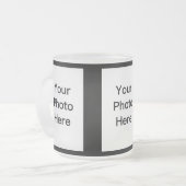 Creëer Your Ewn 3 Foto Frosted Glass Mok (10 oz) (Voorkant links)