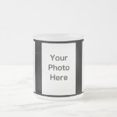 Creëer Your Ewn 3 Foto Frosted Glass Mok (10 oz) (Center)