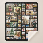 Creëer Your Ewn 42 Photo Collage Sherpa Deken (Voorkant)