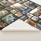 Creëer Your Ewn 42 Photo Collage Sherpa Deken (3/4)