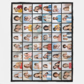 Creëer Your Ewn 48 Photo Collage Fleece Deken (Voorkant)