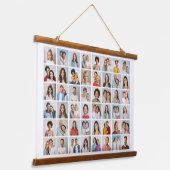 Creëer Your Ewn 48 Photo Collage Hangend Wandkleed (Gebogen)