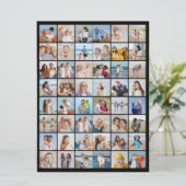 Creëer Your Ewn 48 Photo Collage Kaart (Staand voorkant)