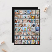 Creëer Your Ewn 48 Photo Collage Kaart (Voorkant / Achterkant in situ)