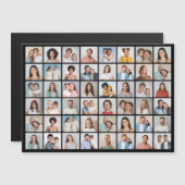 Creëer Your Ewn 48 Photo Collage Magnetic Kaart (Voorkant / Achterkant)