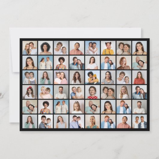 Creëer Your Ewn 48 Photo Collage Notitiekaartje (Voorkant)