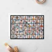 Creëer Your Ewn 48 Photo Collage Notitiekaartje (Voorkant / Achterkant in situ)