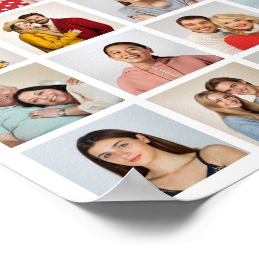 Creëer Your Ewn 48 Photo Collage Poster (Hoek)