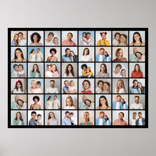 Creëer Your Ewn 48 Photo Collage Poster (Voorkant)