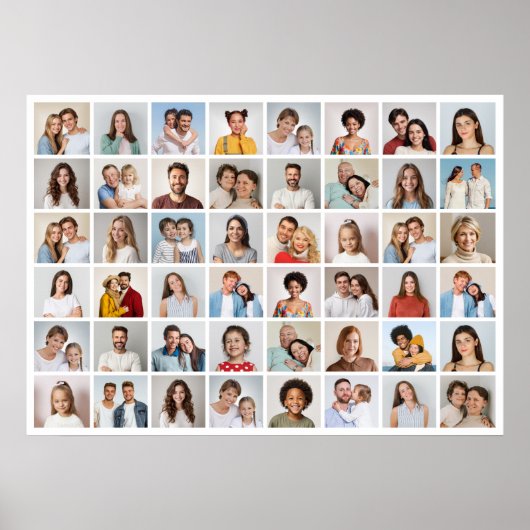 Creëer Your Ewn 48 Photo Collage Poster (Voorkant)