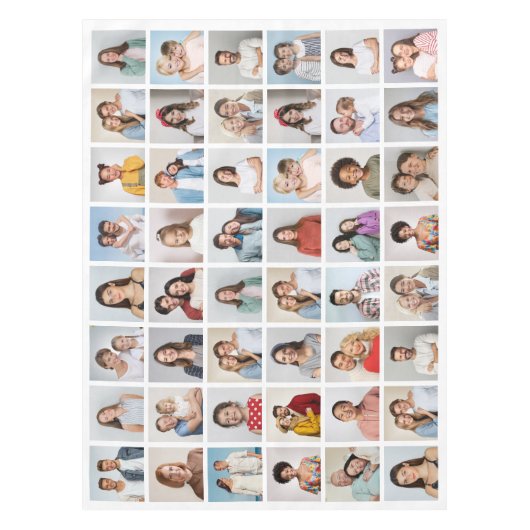 Creëer Your Ewn 48 Photo Collage Tafelkleed (Voorkant)