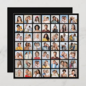 Creëer Your Ewn 49 Photo Collage Notitiekaartje (Voorkant / Achterkant)