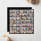 Creëer Your Ewn 49 Photo Collage Notitiekaartje (Voorkant / Achterkant in situ)