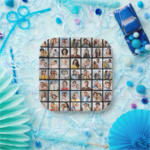 Creëer Your Ewn 49 Photo Collage Papieren Bordje (Feest)