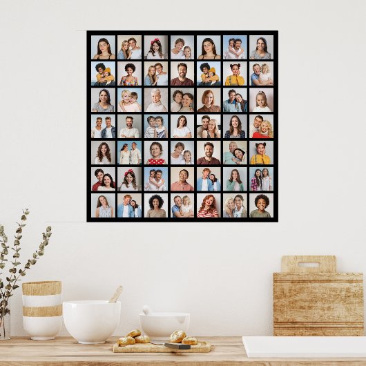 Creëer Your Ewn 49 Photo Collage Poster (Keuken)